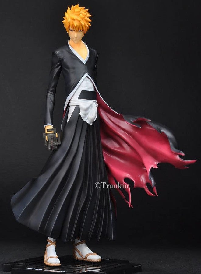 Trunkin Bleach Ichigo Kurosaki Polyvinyl Chloride Action Figure Anime Figure - Heaven Locks The Moon 8.2 Inches Action Figure | Pvc Collectible Weeb Manga Toy 21 cms Figurine Anime,Black - Image 2